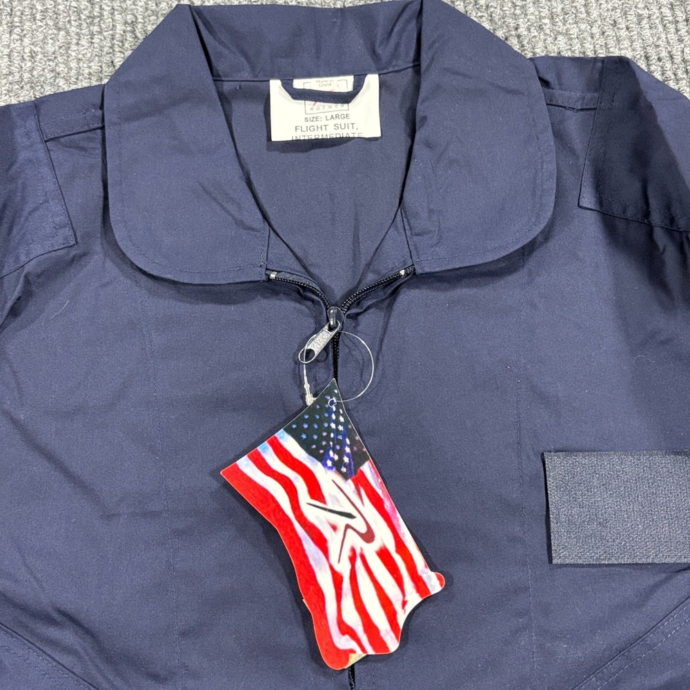 Rothco Flight Suit Mens Large Navy Blue NWT Military Style Coveralls 7503 - Picture 7 of 11